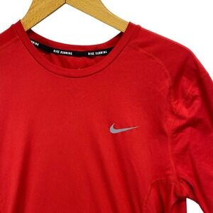 Nike Dri-FIT Running T-Shirt Men's Red Short Sleeve Training Top Wicking 683527